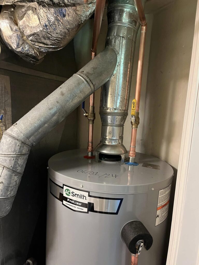 Heating technician installing new boiler circulation pump
